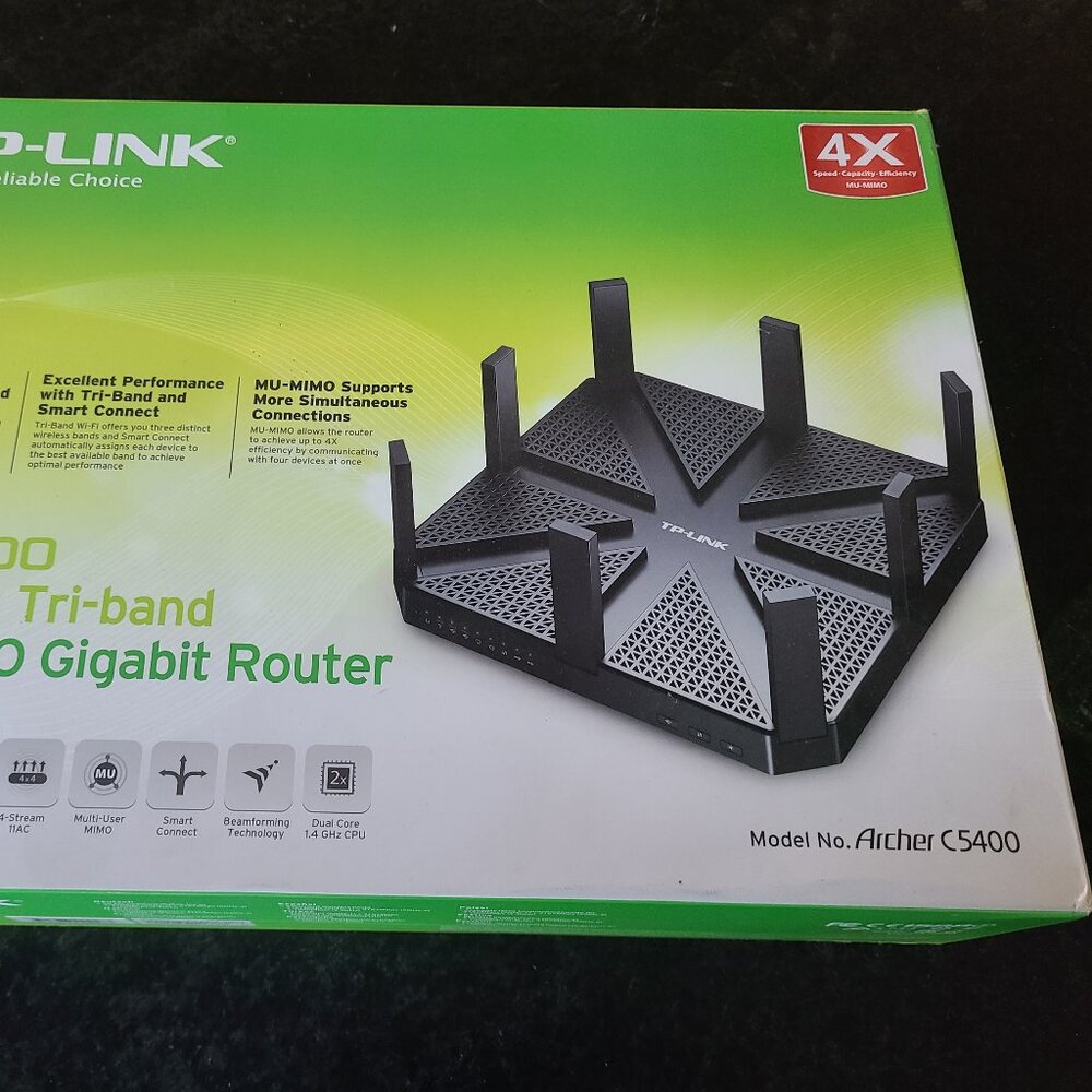 TP-Link Archer C5400 v2 AC5400 Tri Band WiFi Gigabit Router